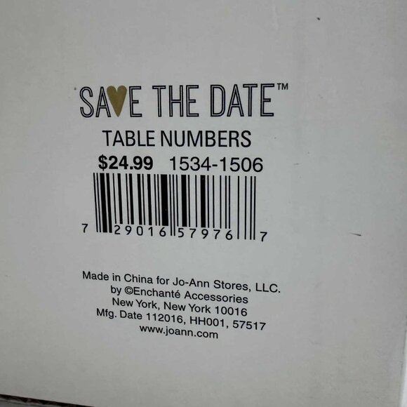 Save the Date Decorative Table Numbers | Rustic Wedding Decor Set of 10 - Picture 4 of 4